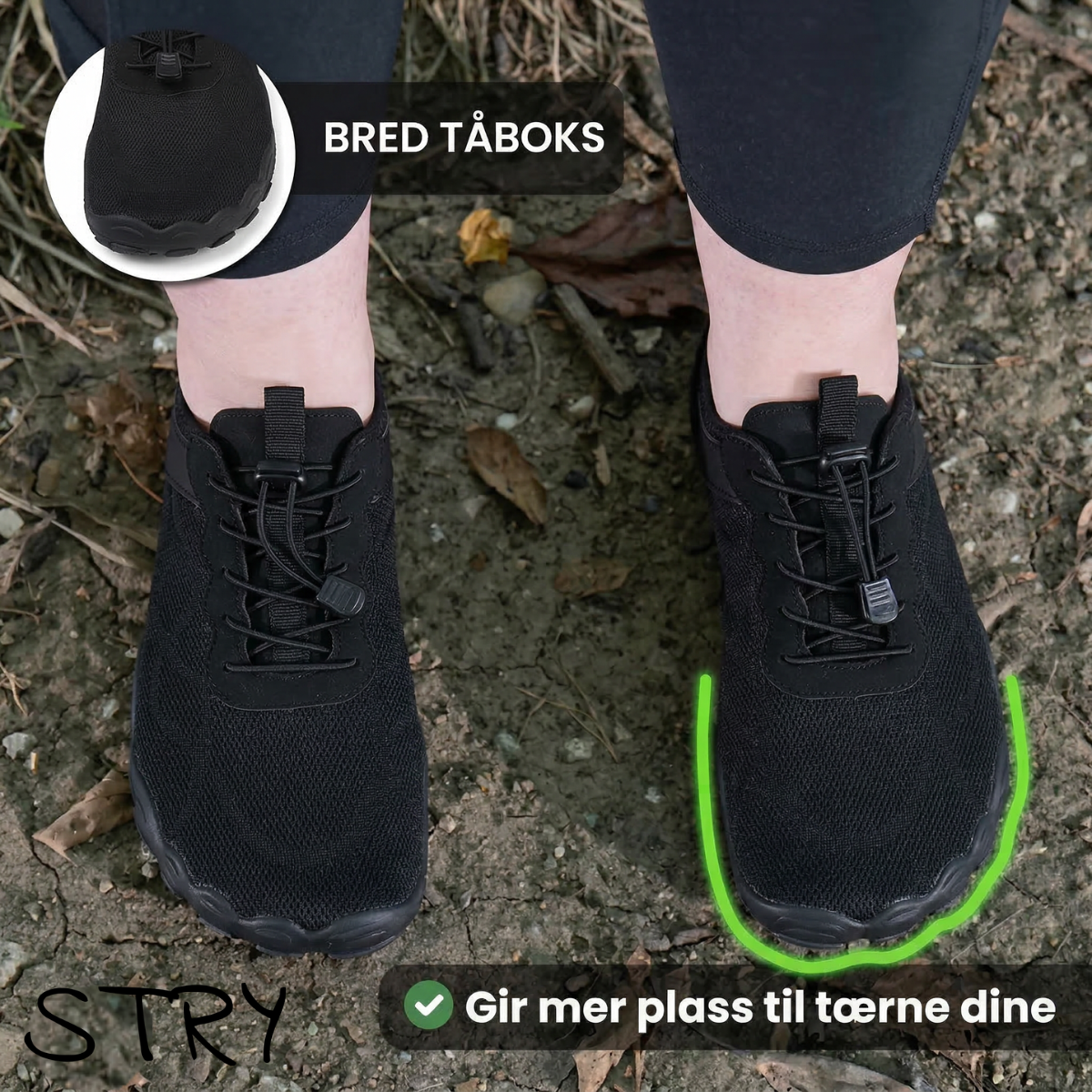 Stry NORD™ - Lette og luftige hverdags-barfotsko