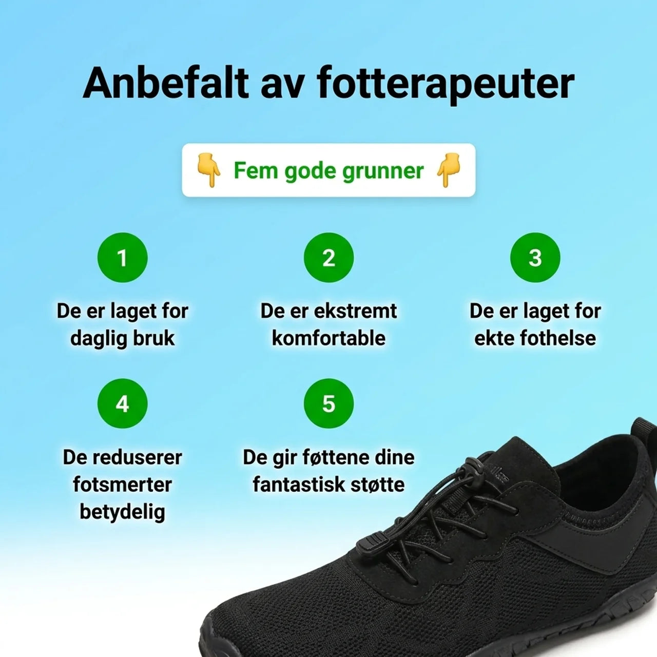 Stry NORD™ - Lette og luftige hverdags-barfotsko