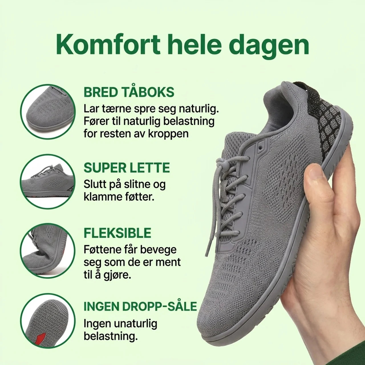 Stry FLEX™ - Lette og behagelig barfotsko