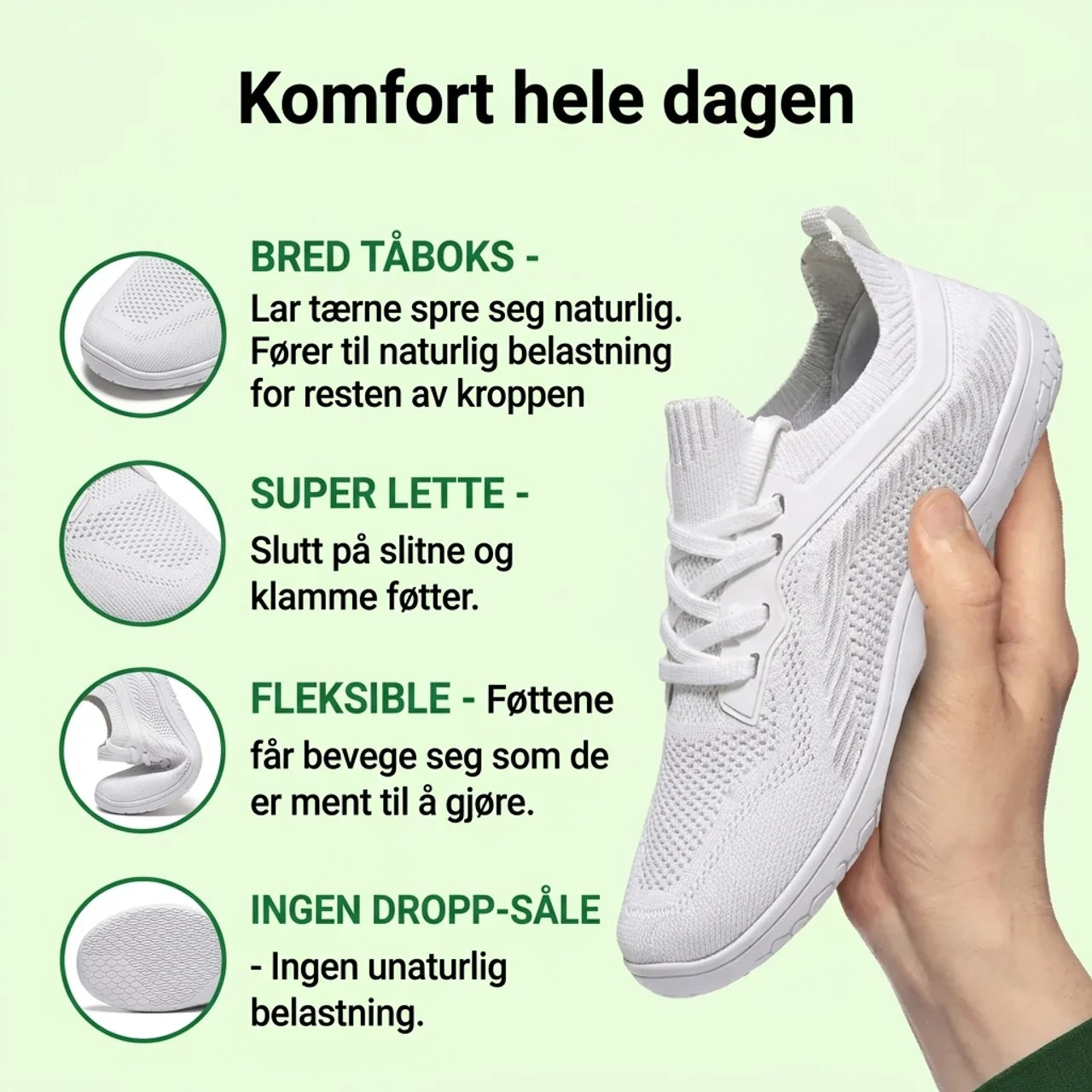Stry SPOR™ – Ultralette og luftige barfotsko til hverdags