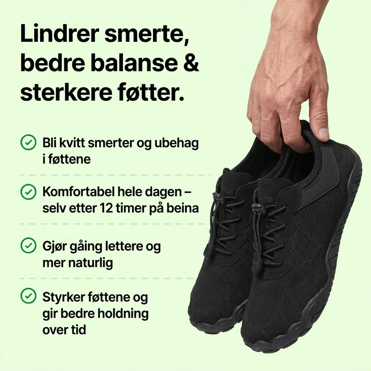 Stry NORD™ - Lette og luftige hverdags-barfotsko