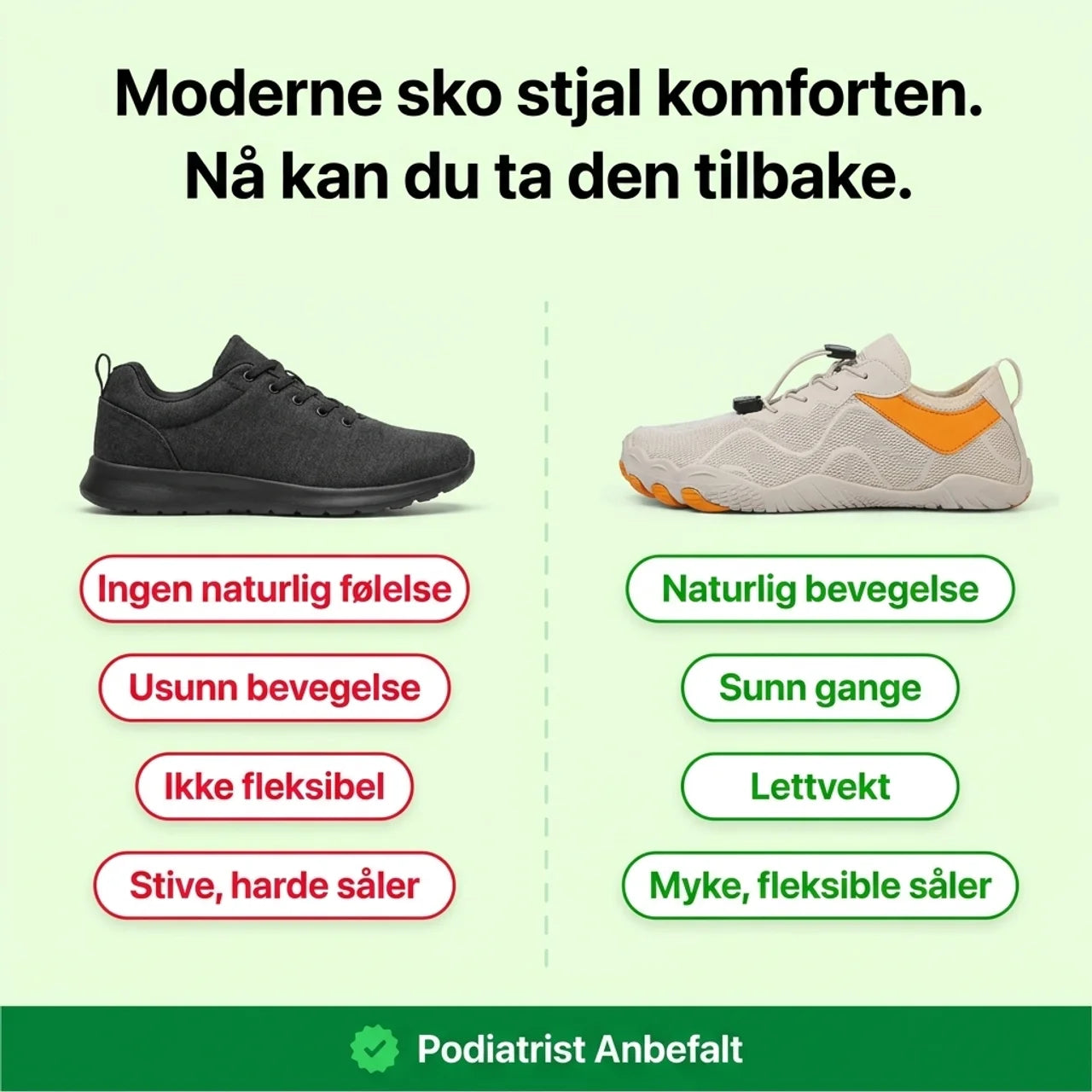 Stry NORD™ - Lette og luftige hverdags-barfotsko