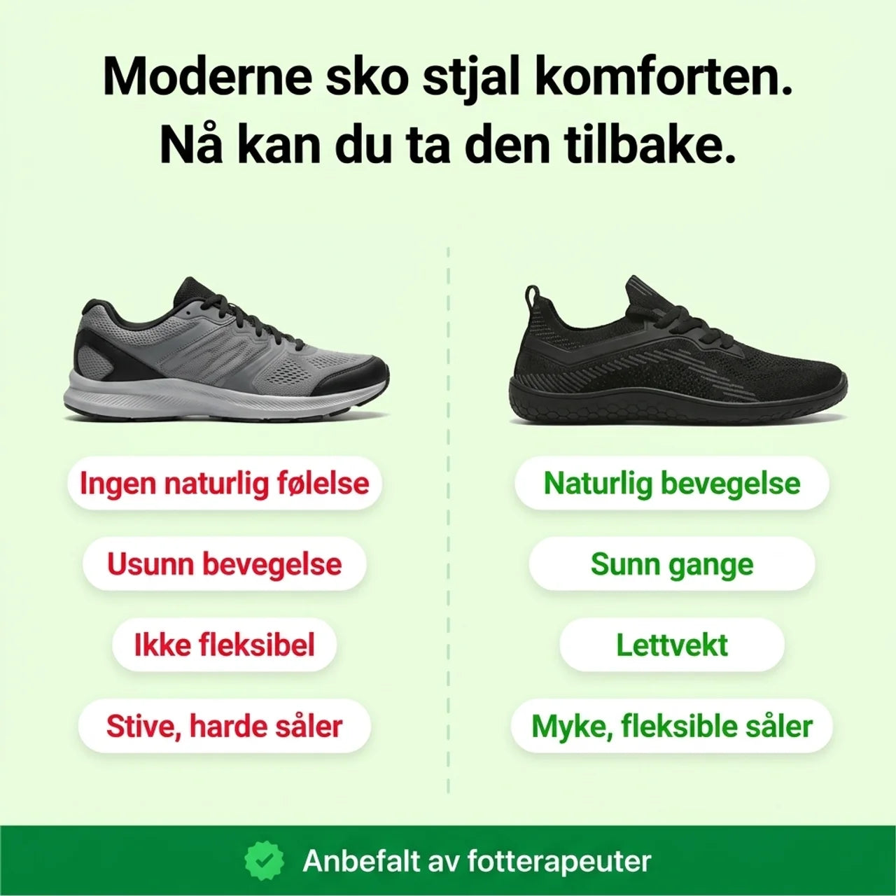 Stry SPOR™ – Ultralette og luftige barfotsko til hverdags
